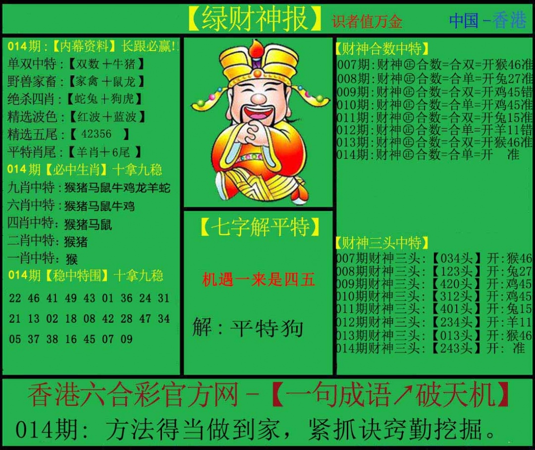 014期绿财神[图]